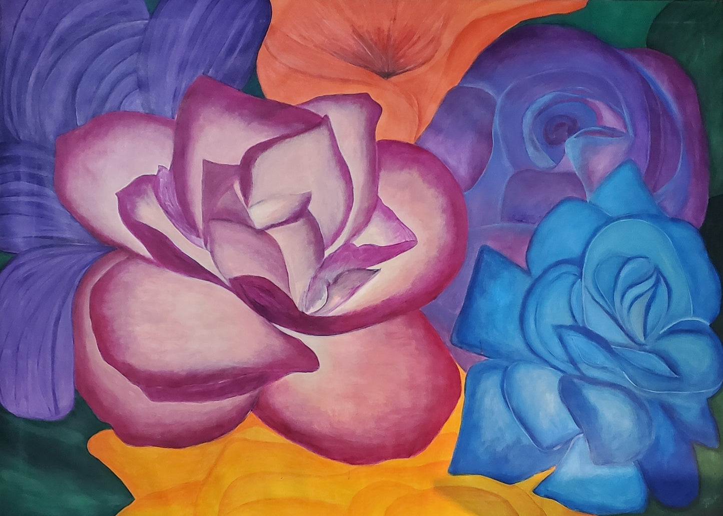 Winter Flowers 60 x 72 in