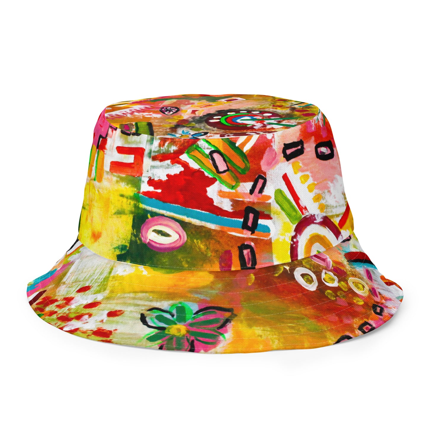 Carnival of Flowers Reversible bucket hat
