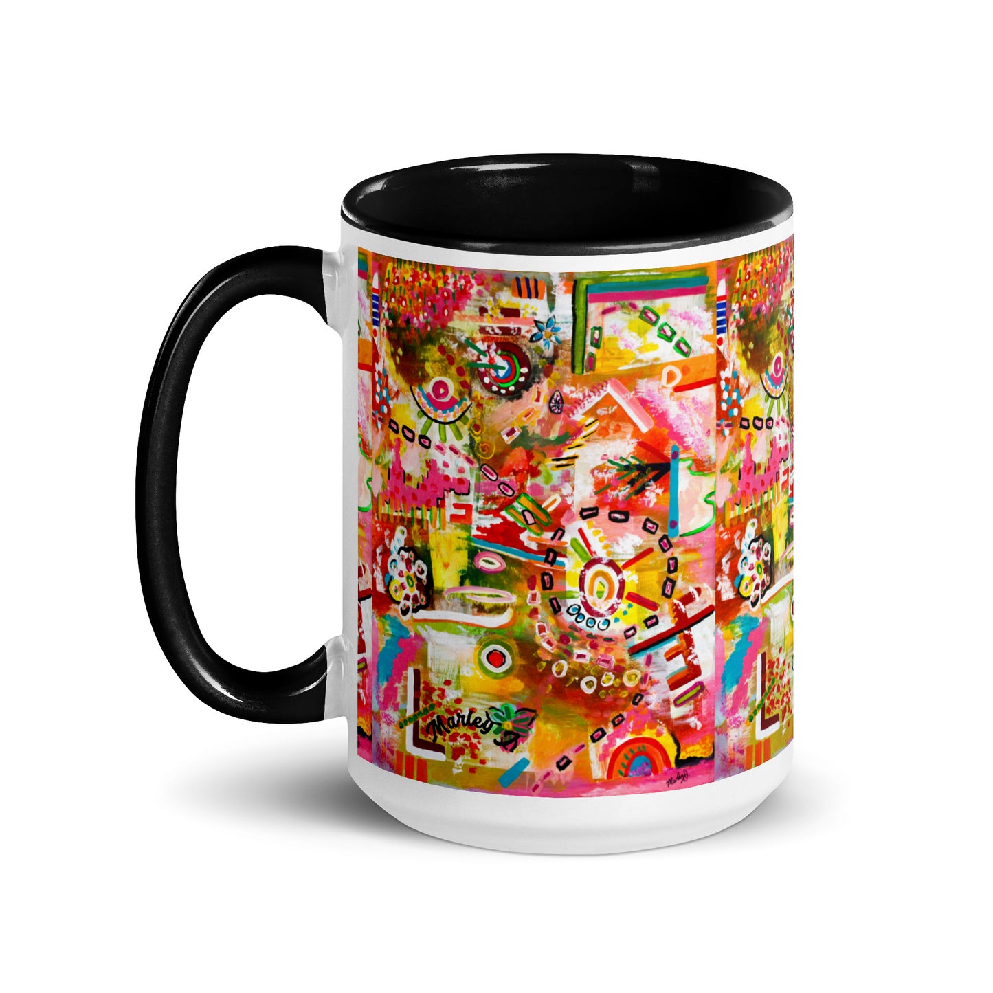 Carnival of Flowers Mug with Color Inside