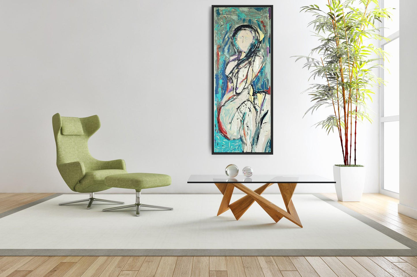 Mujer de los Muertos 23 x 60 in