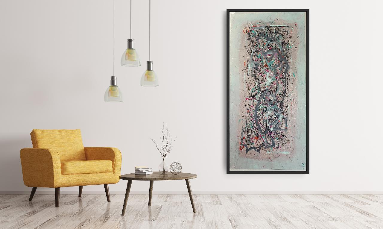 Mechanics of the Mating Dance 48 x 24 in - SOLD