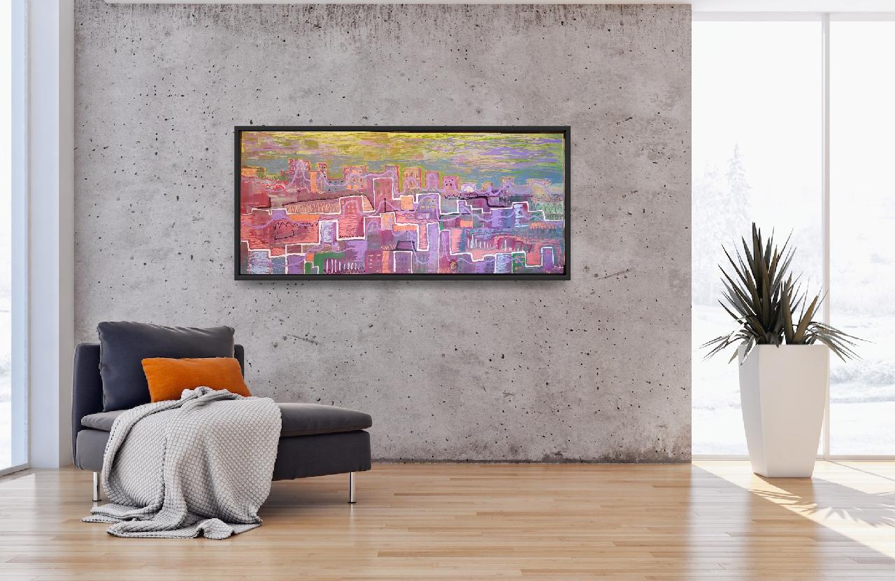Cityscape 23 x 60 in