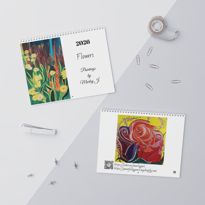 Wall Calendars - Flowers - Marley J. (2026)