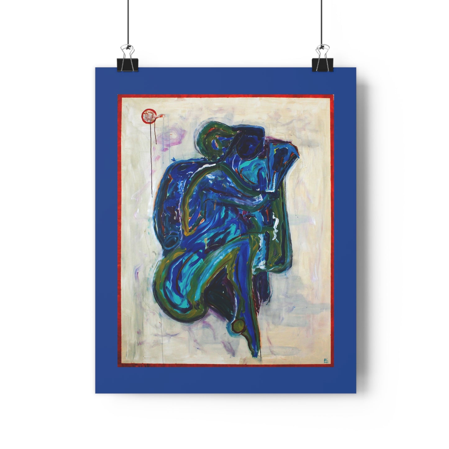 Embrace in Blue - Giclée Art Print