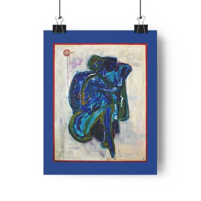 Embrace in Blue - Giclée Art Print