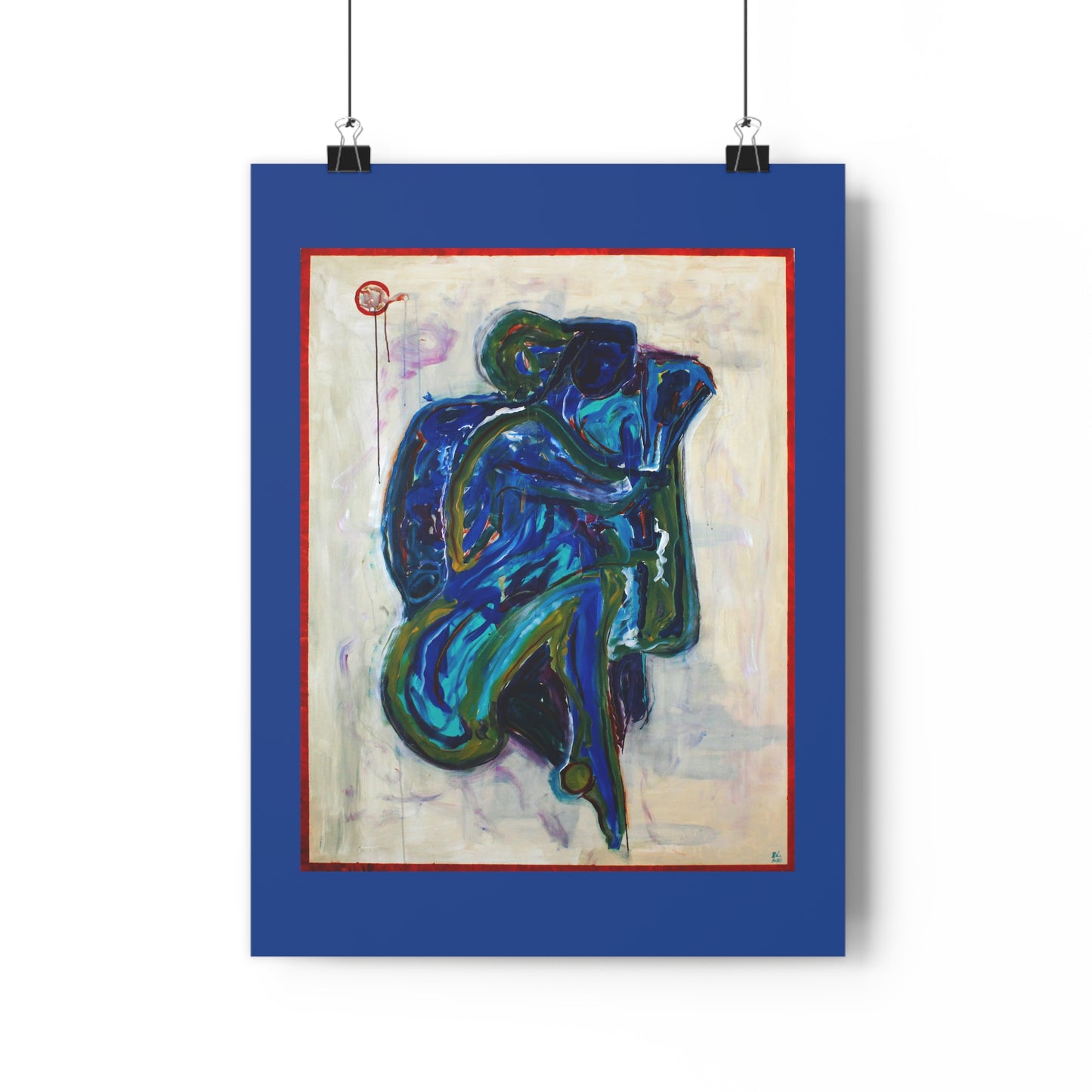 Embrace in Blue - Giclée Art Print