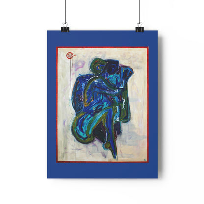 Embrace in Blue - Giclée Art Print