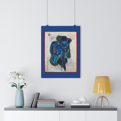 Embrace in Blue - Giclée Art Print