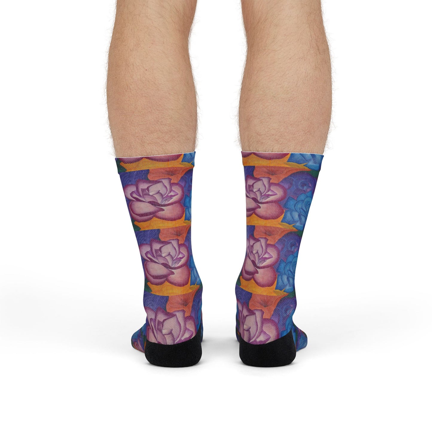 Winter Flowers - Sublimation Crew Socks