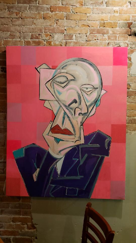 The Critic 60 x 48 in