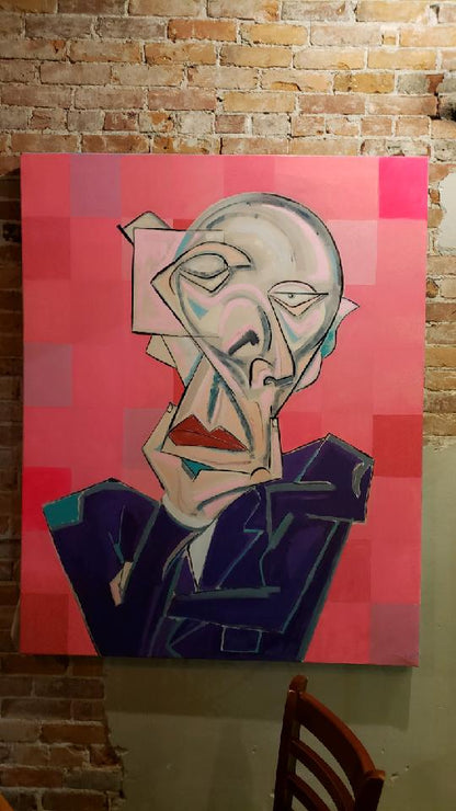 The Critic 60 x 48 in