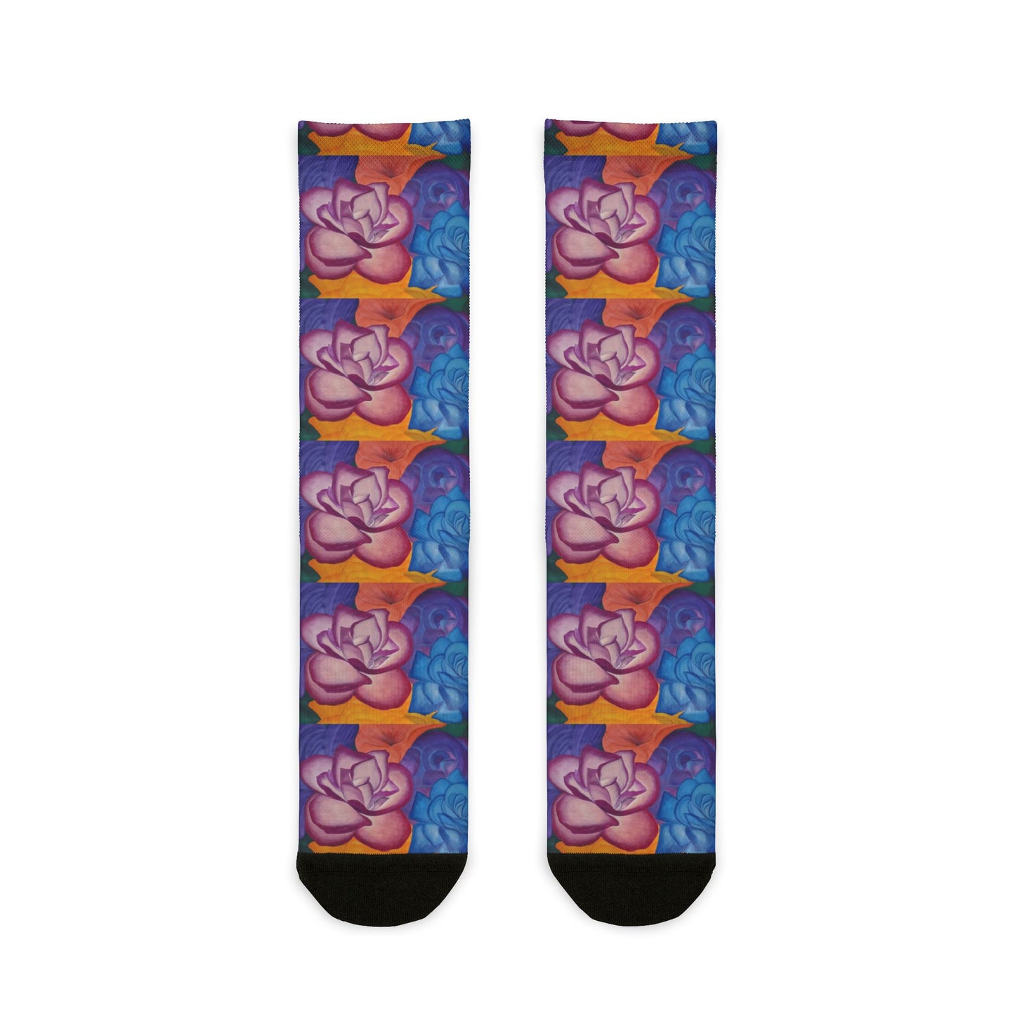 Winter Flowers - Sublimation Crew Socks
