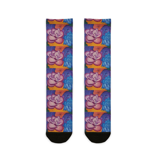 Winter Flowers - Sublimation Crew Socks