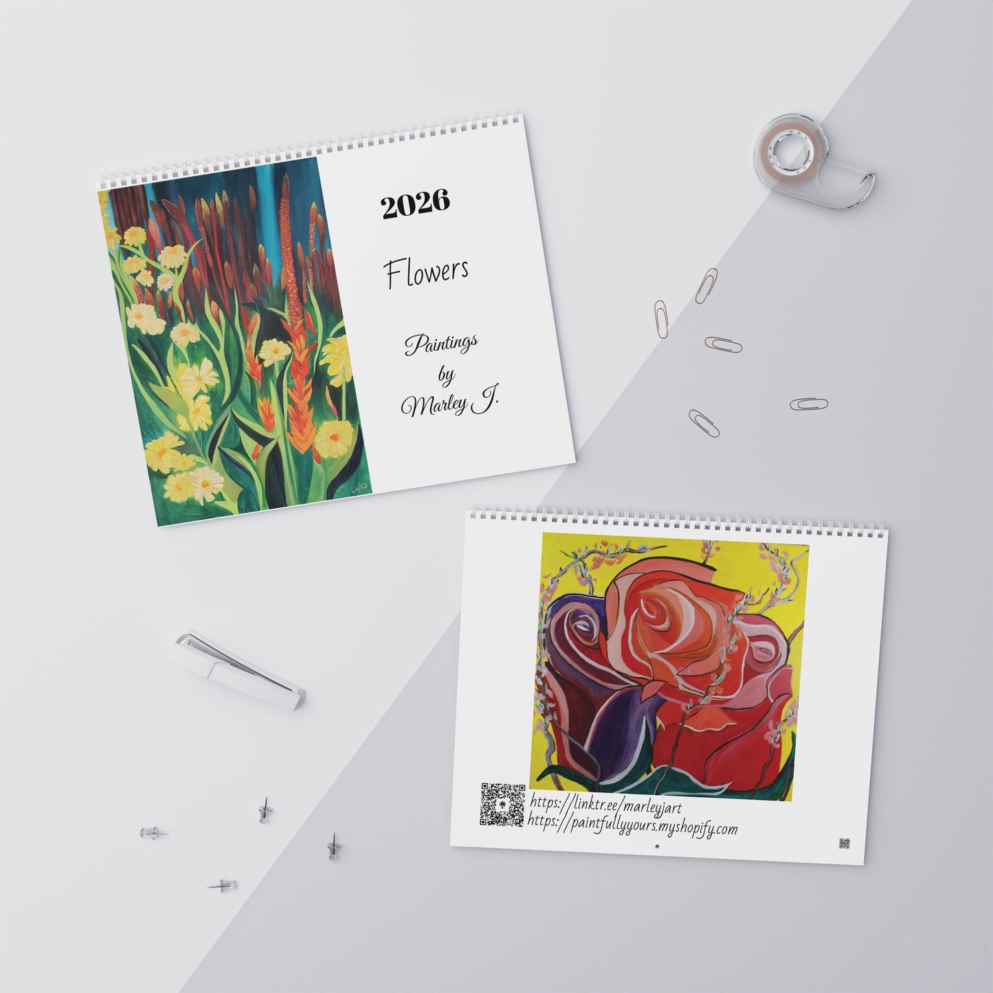 Wall Calendars - Flowers - Marley J. (2026)
