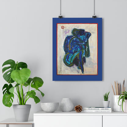 Embrace in Blue - Giclée Art Print