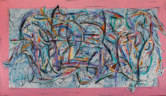 Animalistic Vitality 56 x 96 in