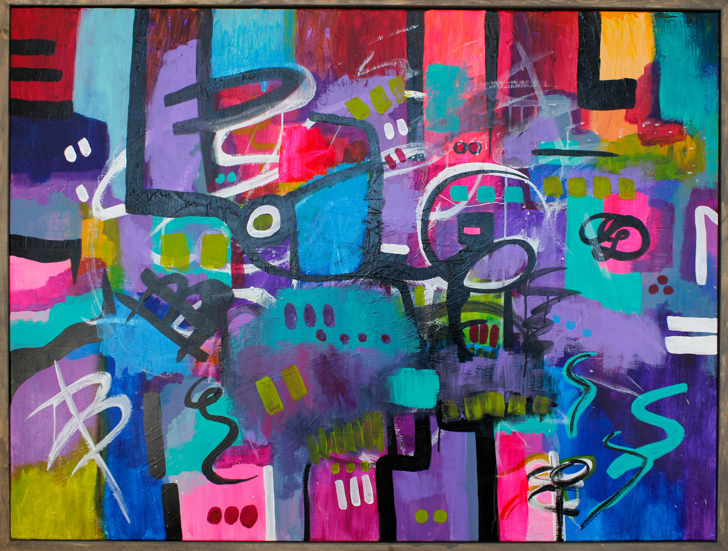 Code of Flowers 30 x 20 in - NOT FOR SALE