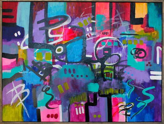 Code of Flowers 30 x 20 in - NOT FOR SALE