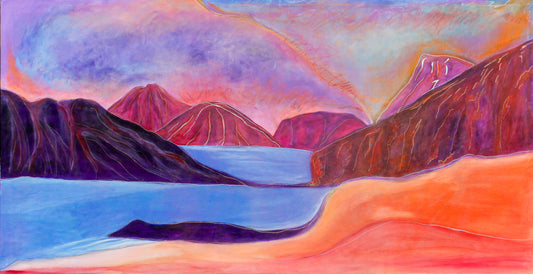 Purple Landscape 48 x 96 in