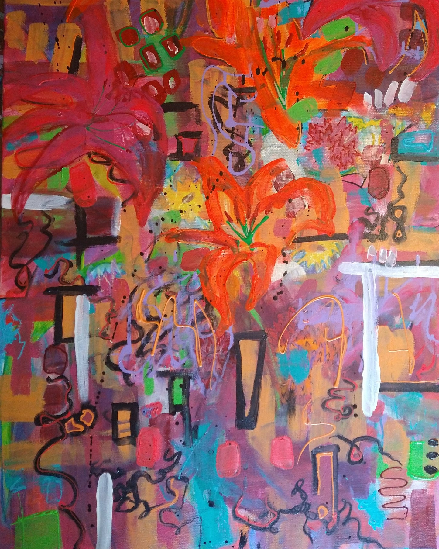 Vase of Flowers 36 x 24 in