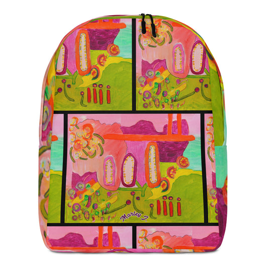 Peonies Minimalist Backpack