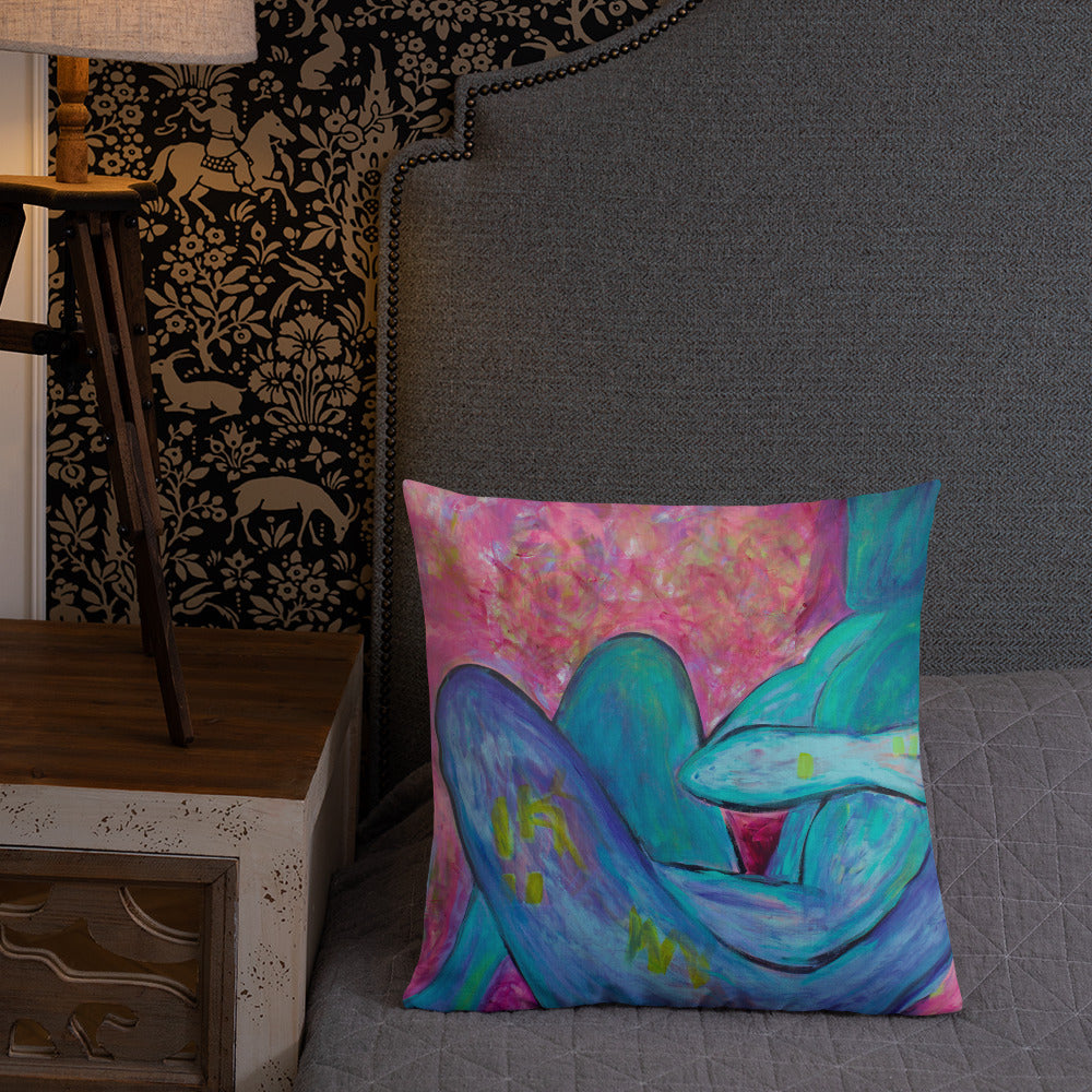 Absinthe for a Lover / Man of Dreams - Two Image - Premium Pillow