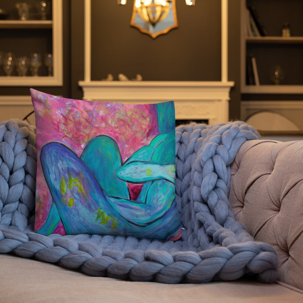 Absinthe for a Lover / Man of Dreams - Two Image - Premium Pillow