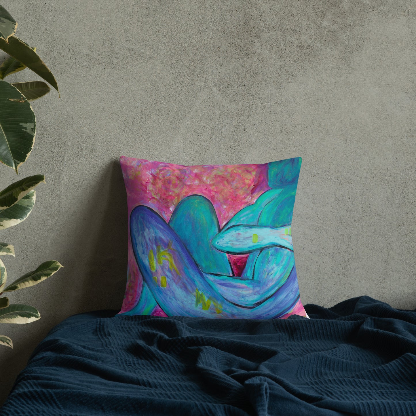 Absinthe for a Lover / Man of Dreams - Two Image - Premium Pillow