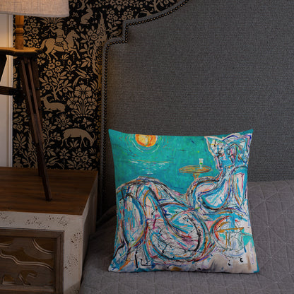 Absinthe for a Lover / Man of Dreams - Two Image - Premium Pillow