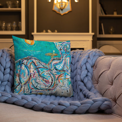 Absinthe for a Lover / Man of Dreams - Two Image - Premium Pillow