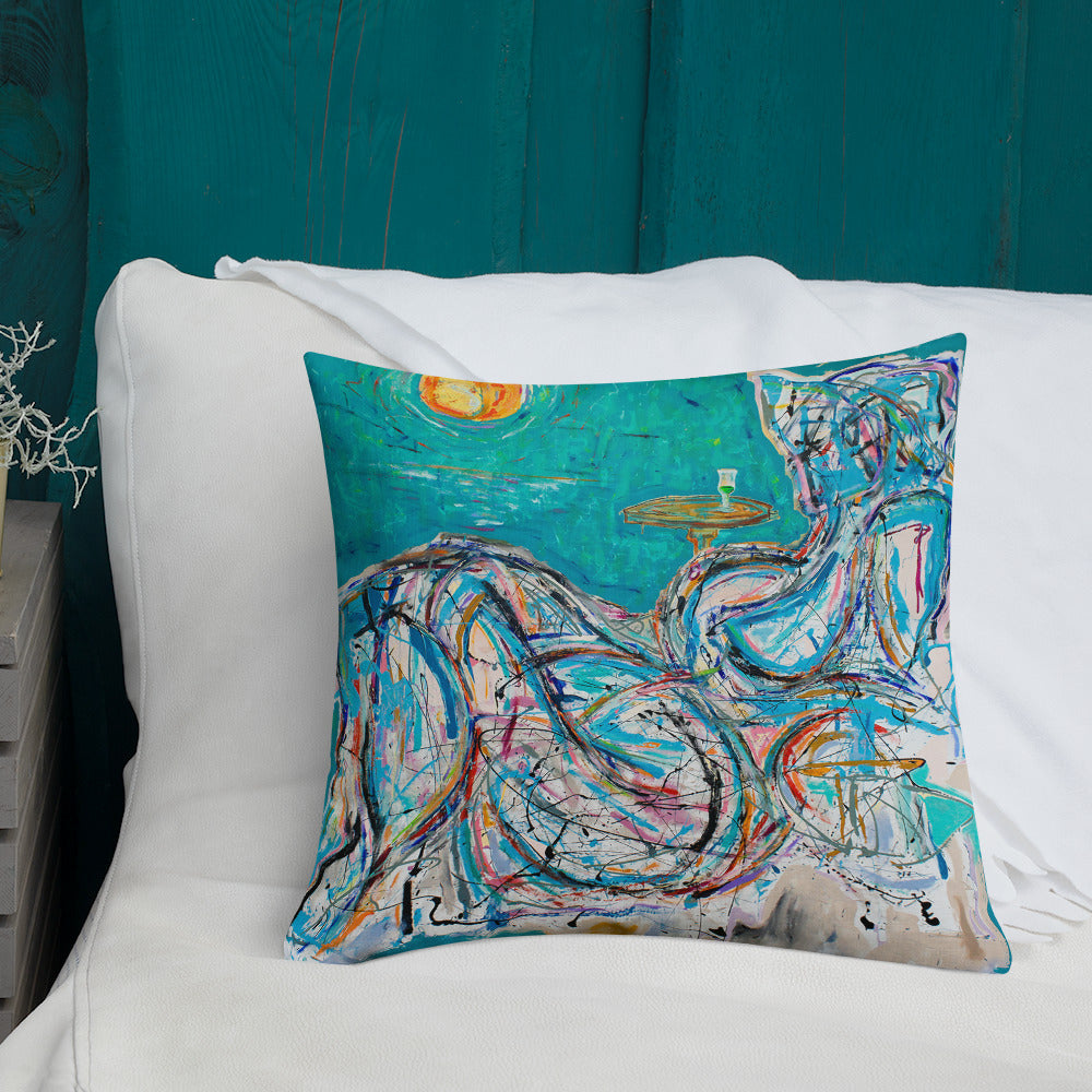 Absinthe for a Lover / Man of Dreams - Two Image - Premium Pillow