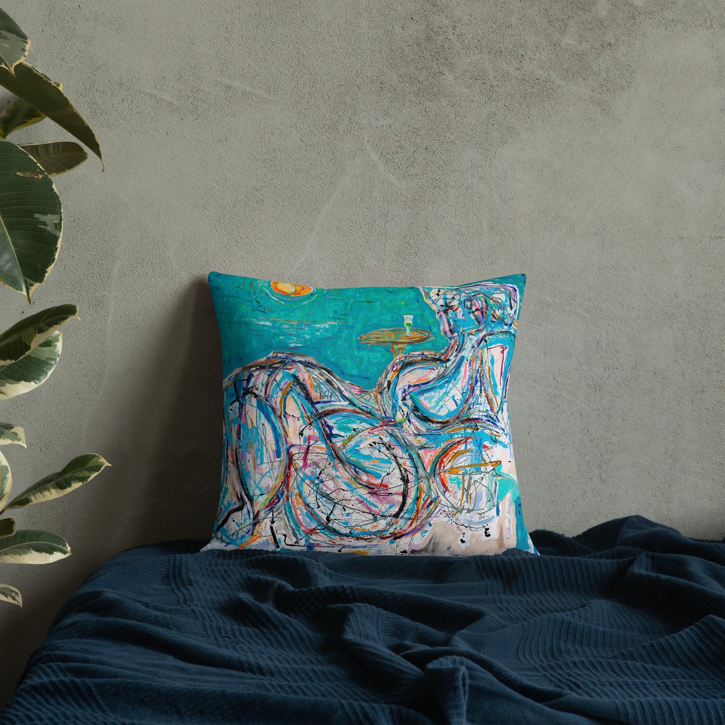 Absinthe for a Lover / Man of Dreams - Two Image - Premium Pillow