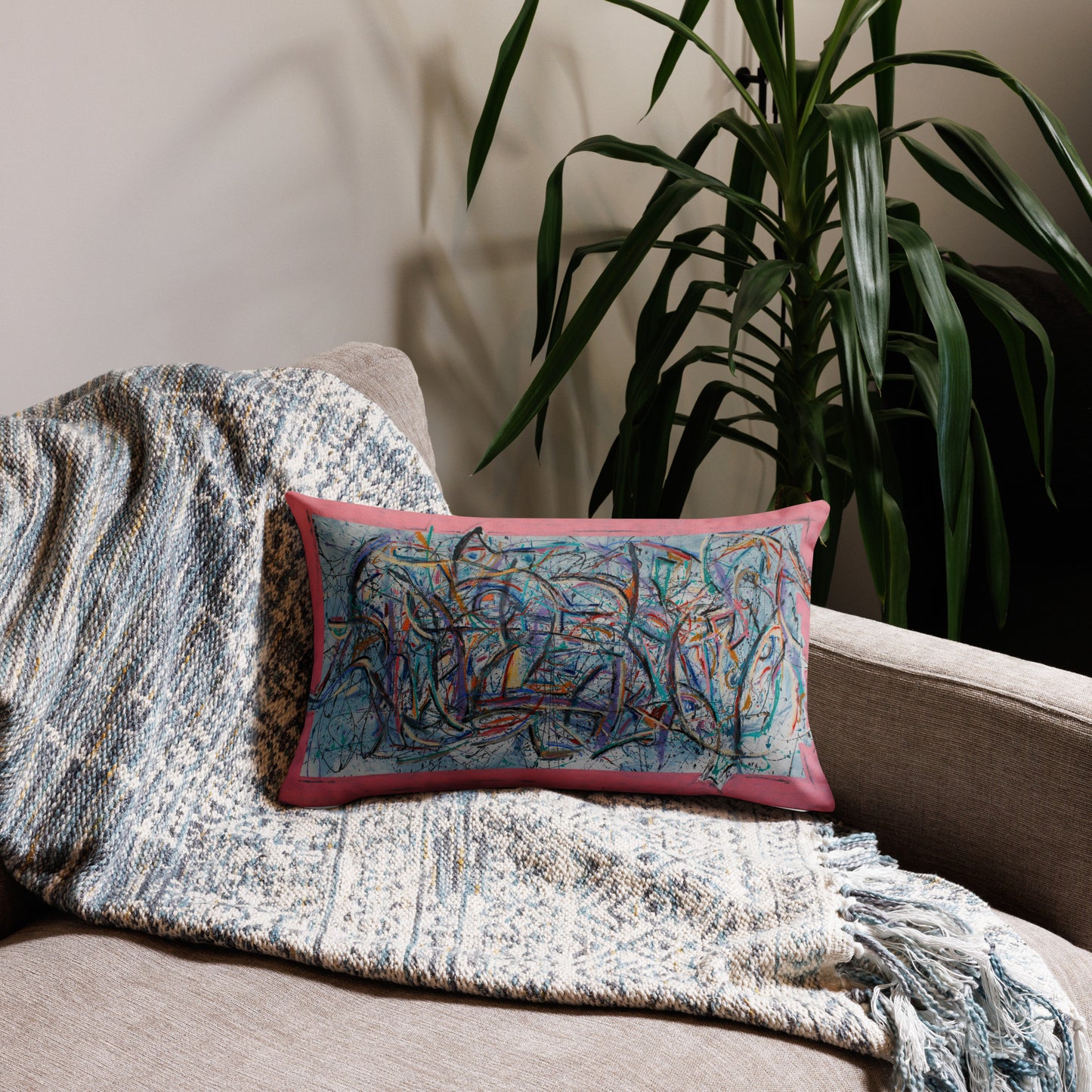 Desert Halogen / Animalistic Vitality Two Image Premium Pillow