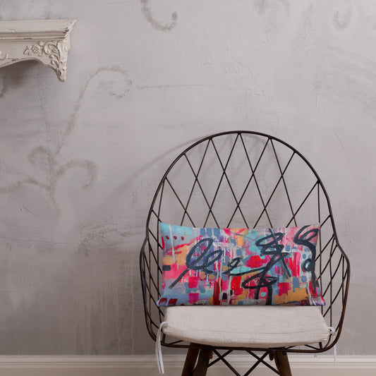 Lipstick & Lilac Premium Pillow