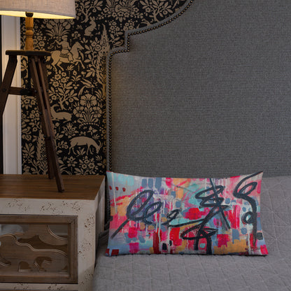 Lipstick & Lilac Premium Pillow