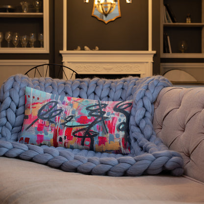 Lipstick & Lilac Premium Pillow