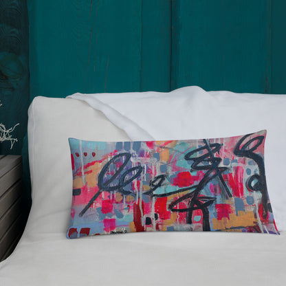 Lipstick & Lilac Premium Pillow