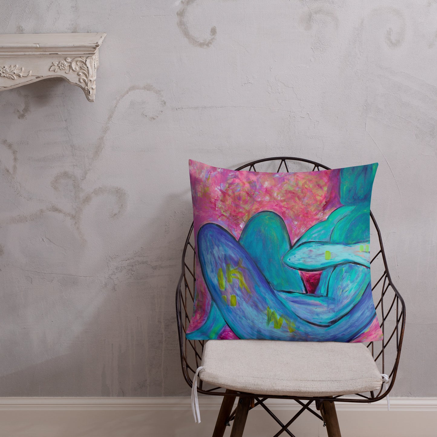 Absinthe for a Lover / Man of Dreams - Two Image - Premium Pillow