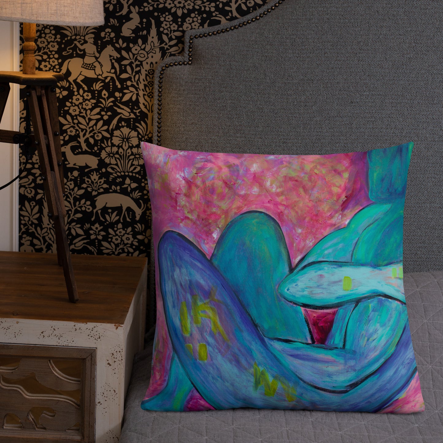 Absinthe for a Lover / Man of Dreams - Two Image - Premium Pillow