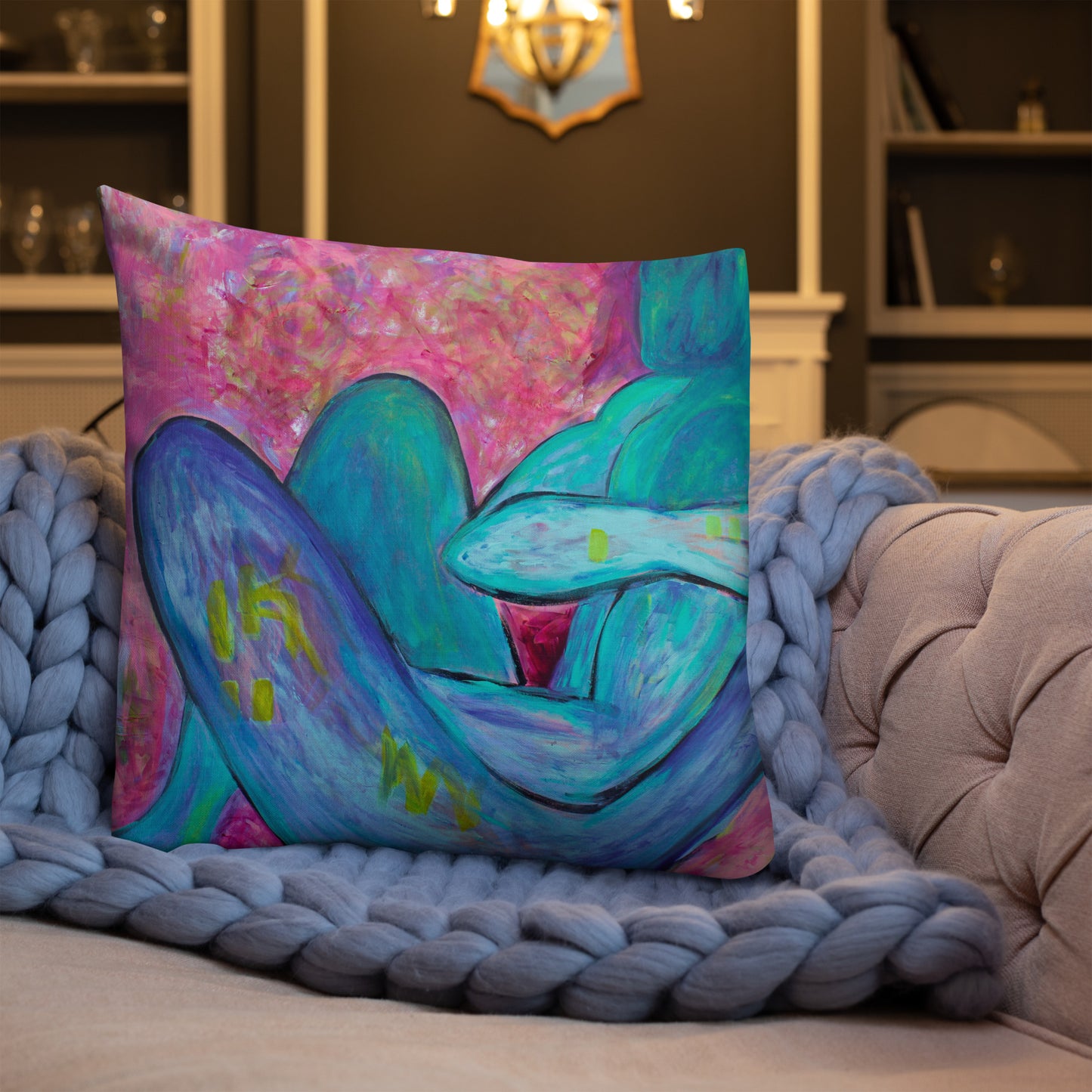 Absinthe for a Lover / Man of Dreams - Two Image - Premium Pillow