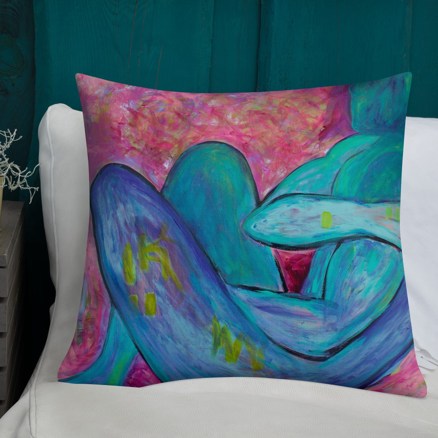 Absinthe for a Lover / Man of Dreams - Two Image - Premium Pillow