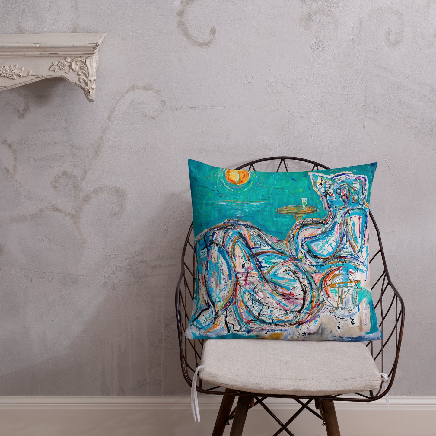 Absinthe for a Lover / Man of Dreams - Two Image - Premium Pillow