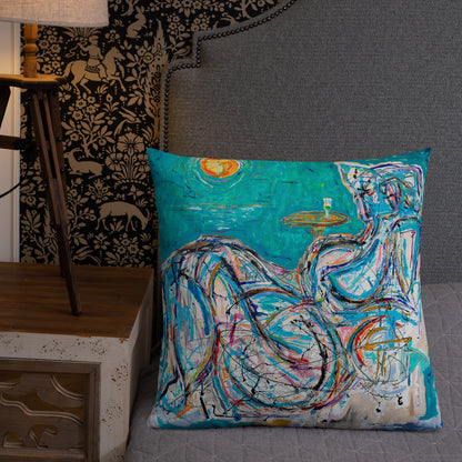 Absinthe for a Lover / Man of Dreams - Two Image - Premium Pillow