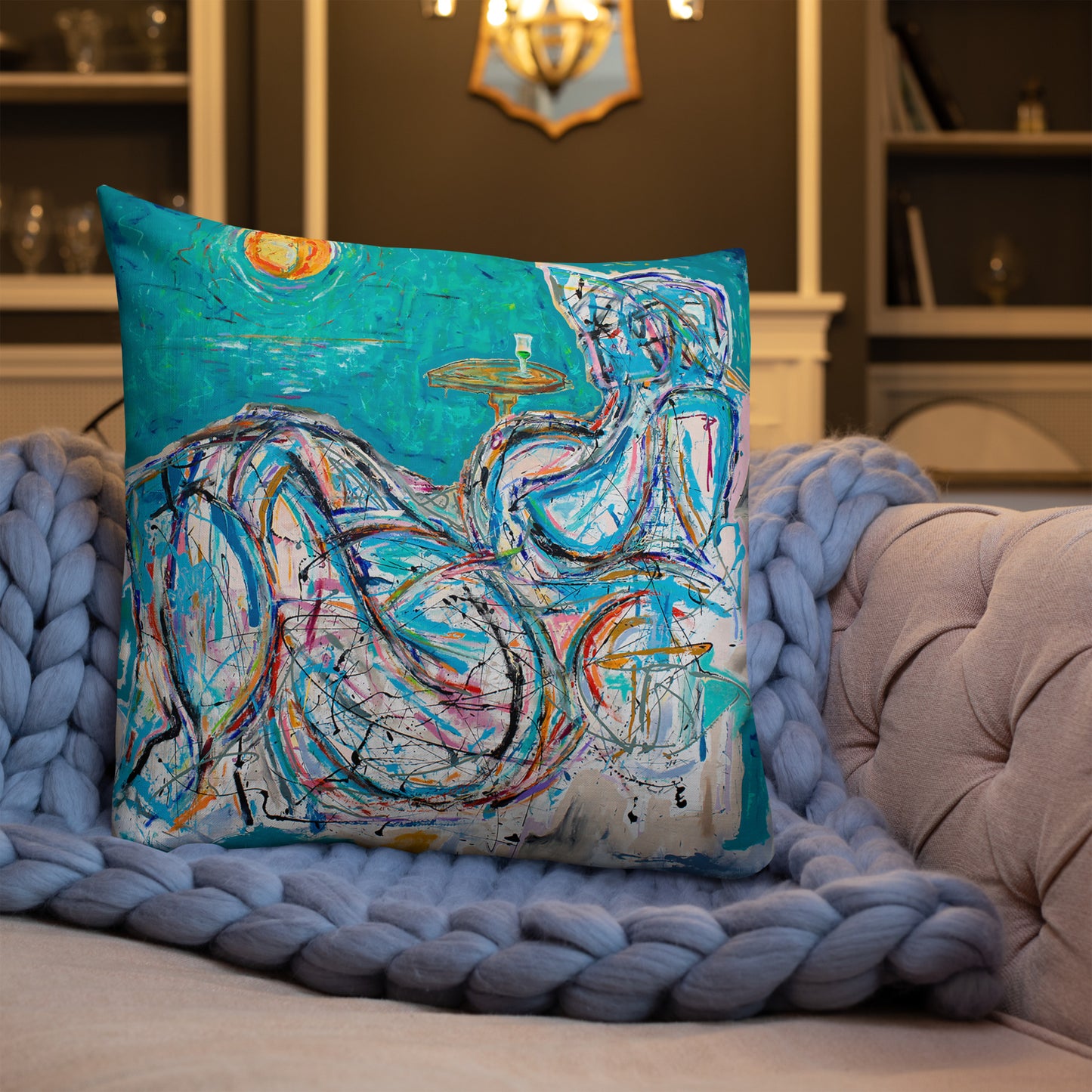Absinthe for a Lover / Man of Dreams - Two Image - Premium Pillow