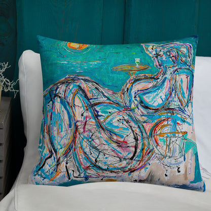 Absinthe for a Lover / Man of Dreams - Two Image - Premium Pillow