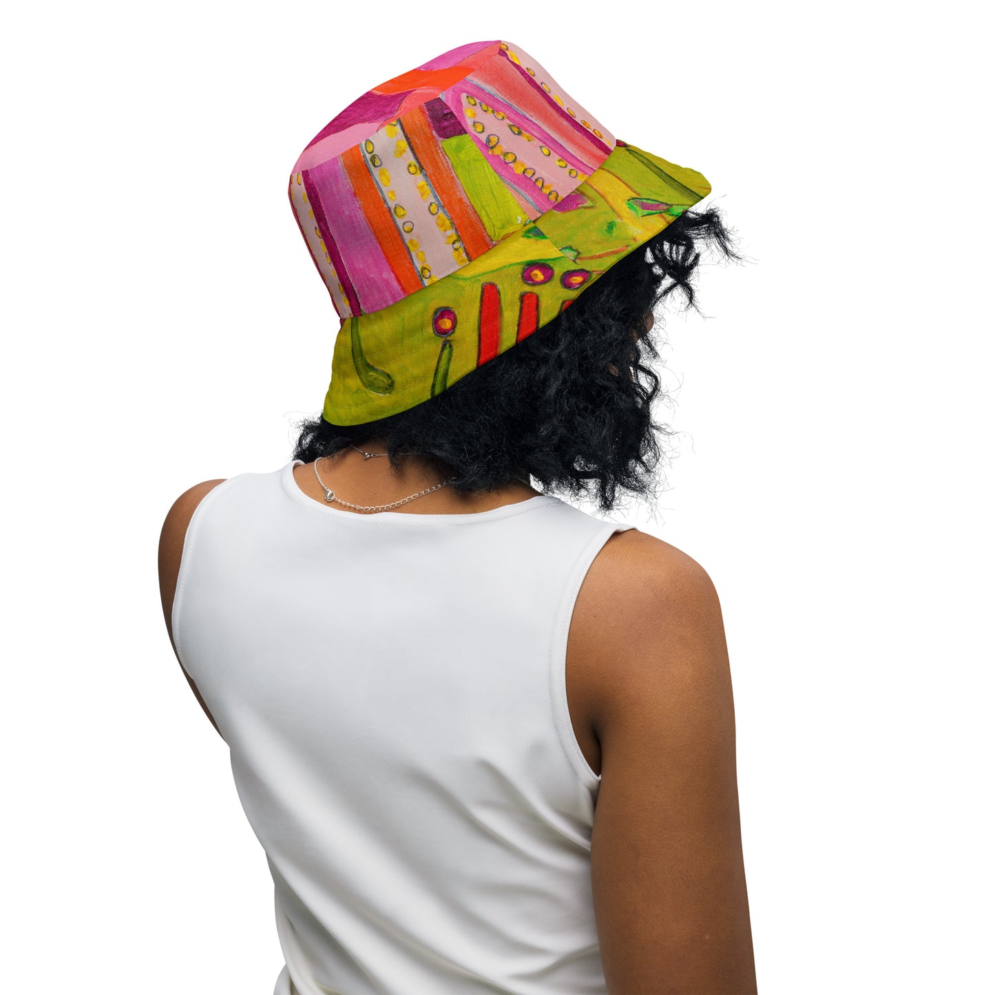 Peonies Reversible Bucket Hat