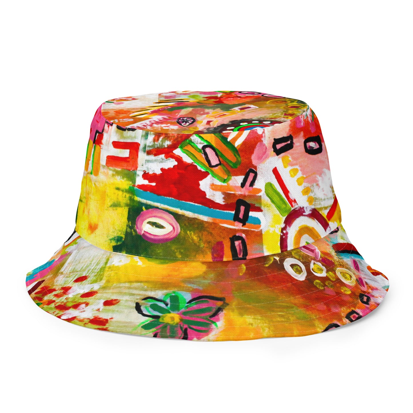 Carnival of Flowers Reversible bucket hat