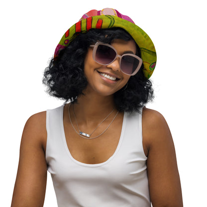 Peonies Reversible Bucket Hat