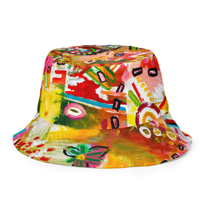 Carnival of Flowers Reversible bucket hat