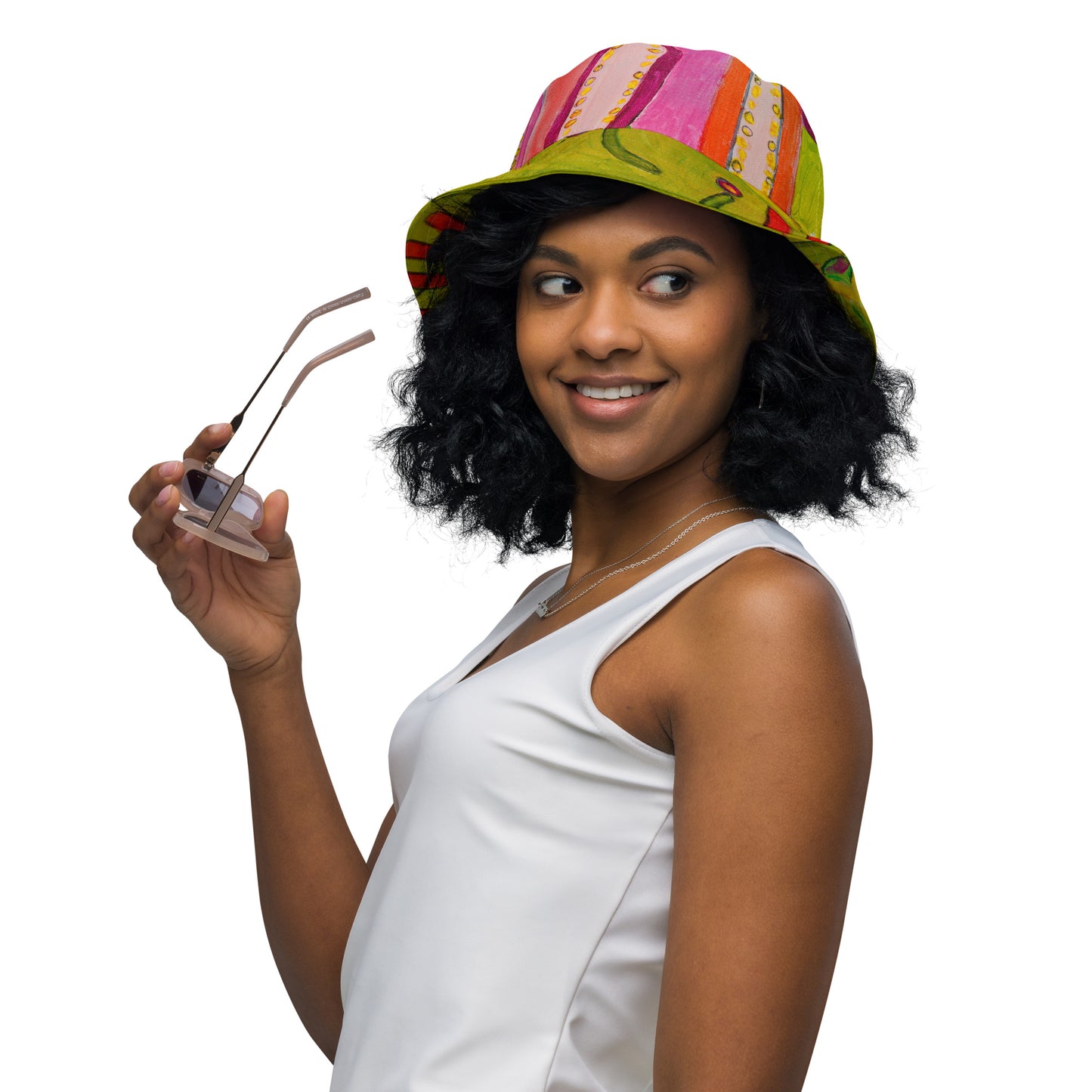 Peonies Reversible Bucket Hat
